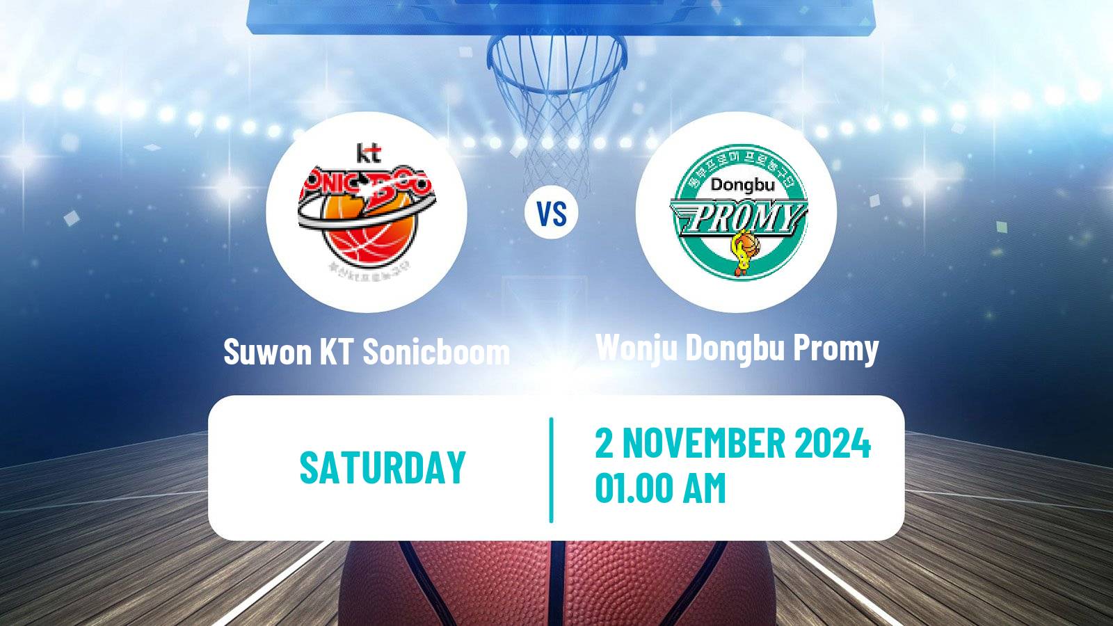 Basketball KBL Suwon KT Sonicboom - Wonju Dongbu Promy