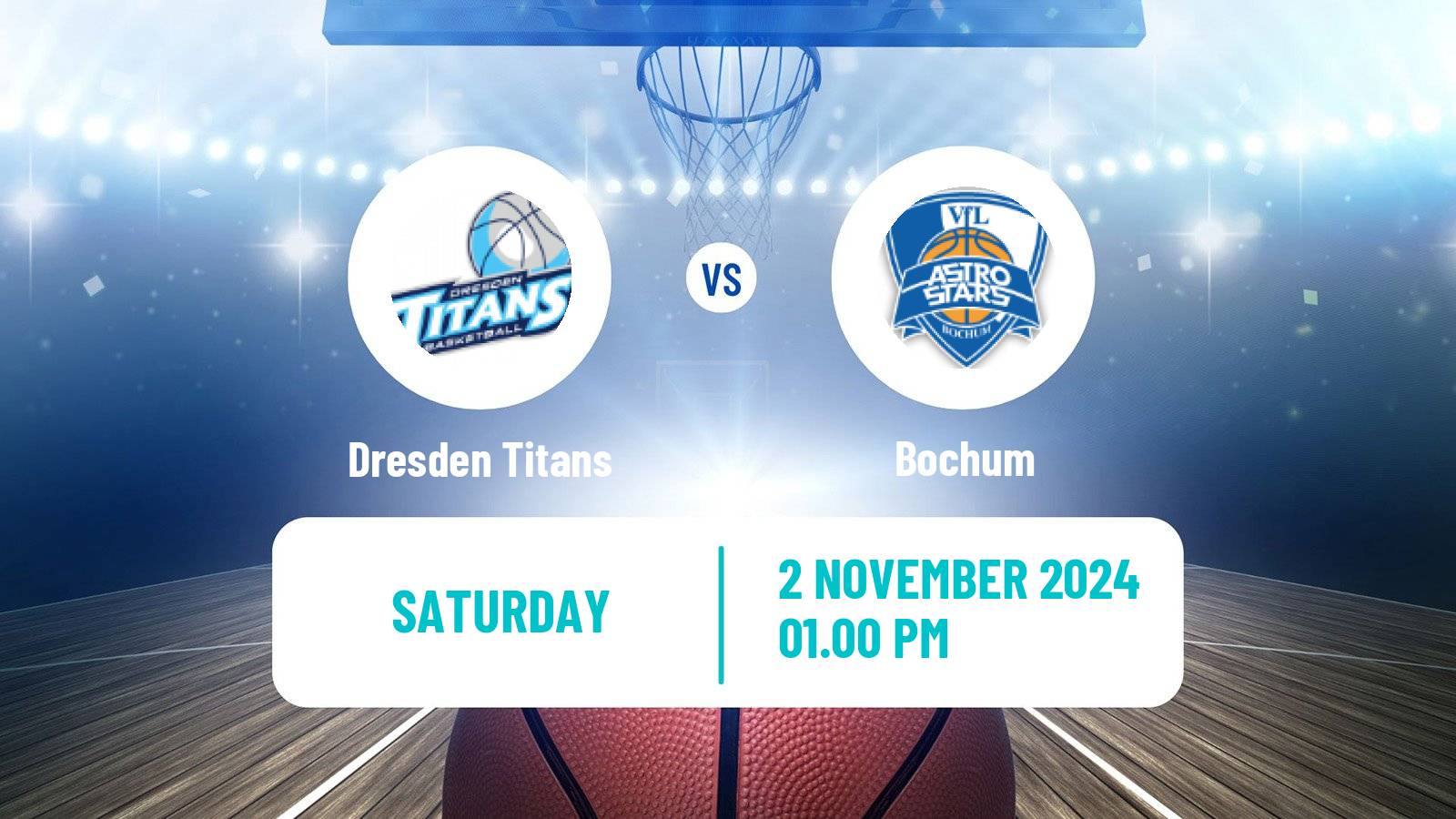 Basketball German Pro A Basketball Dresden Titans - Bochum