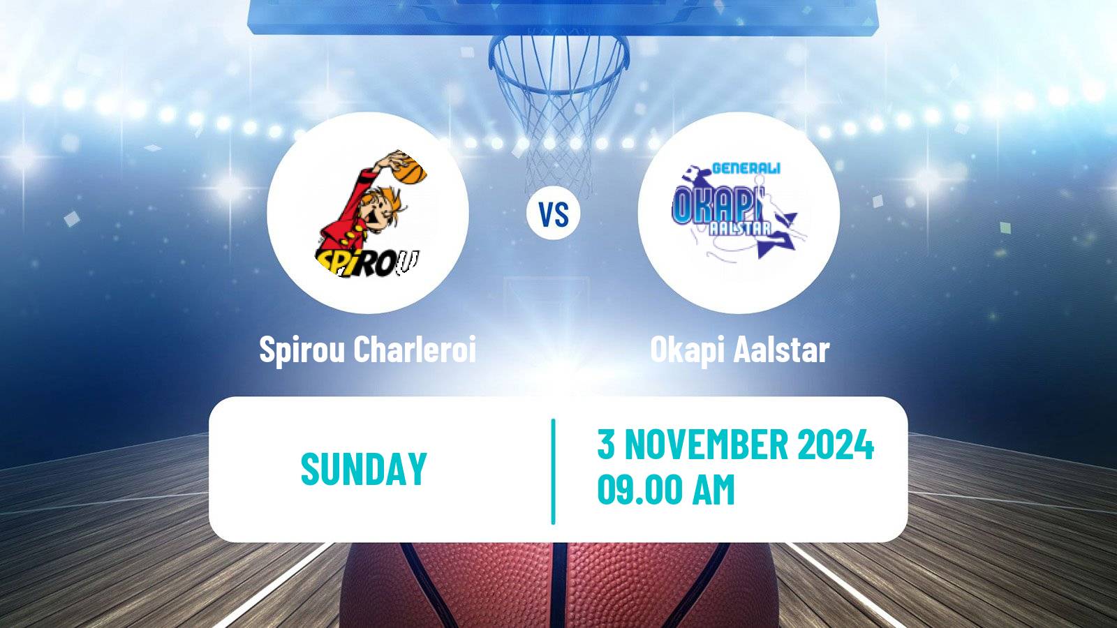 Basketball BNXT League Spirou Charleroi - Okapi Aalstar