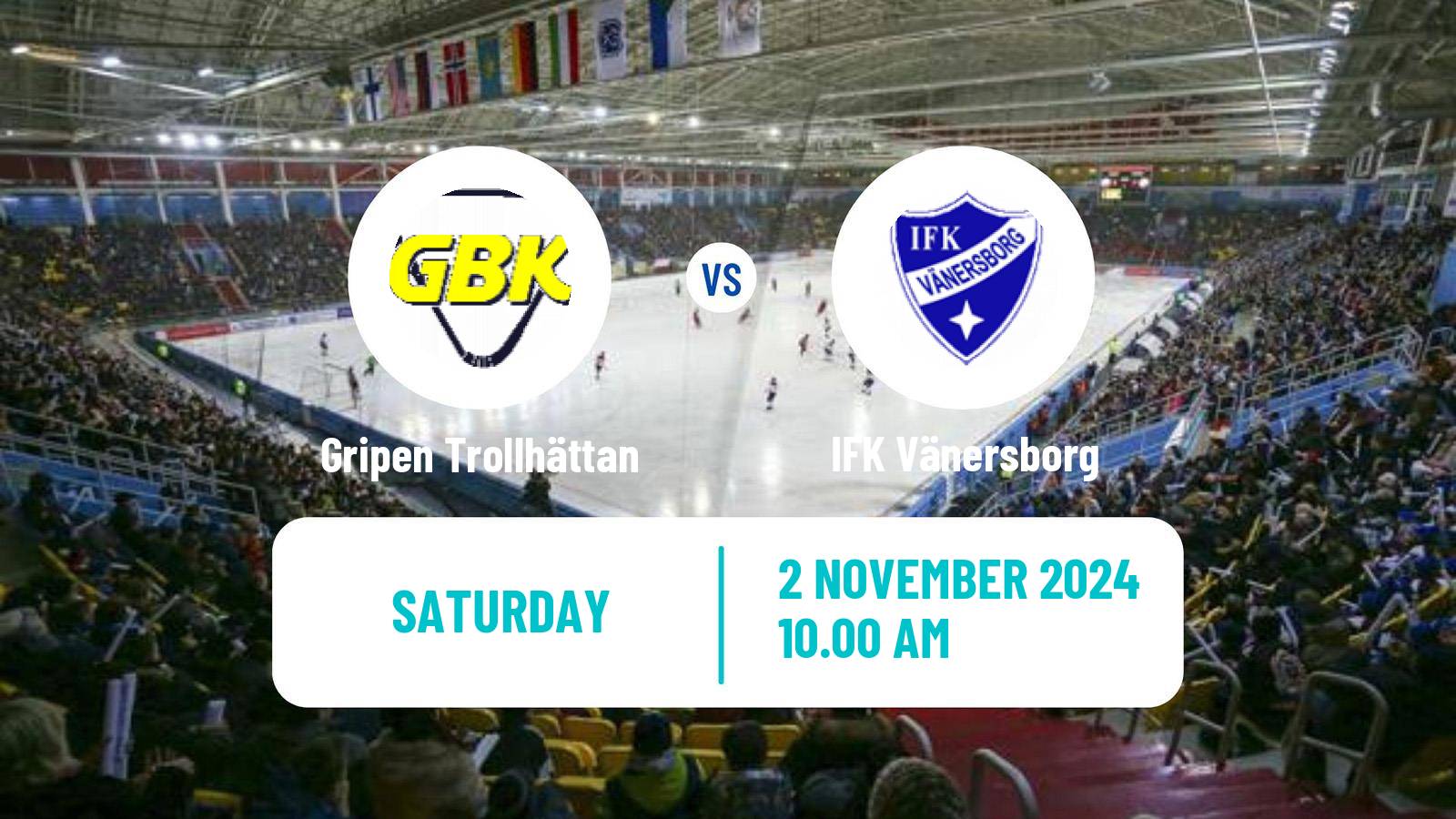 Bandy Swedish Elitserien Bandy Gripen Trollhättan - IFK Vänersborg