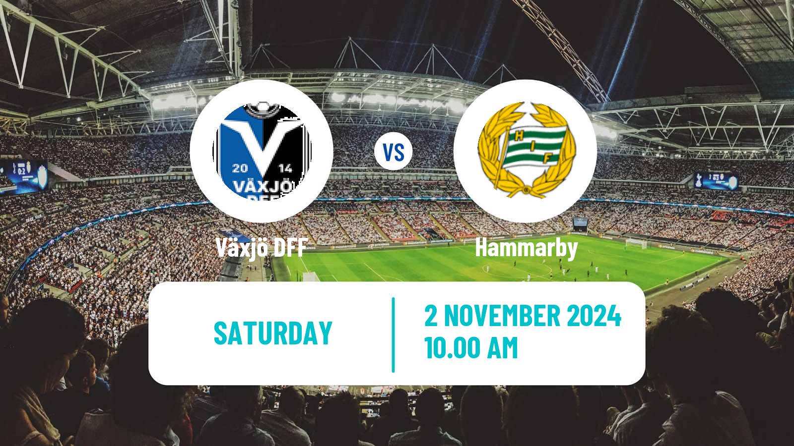 Soccer Swedish Allsvenskan Women Växjö DFF - Hammarby