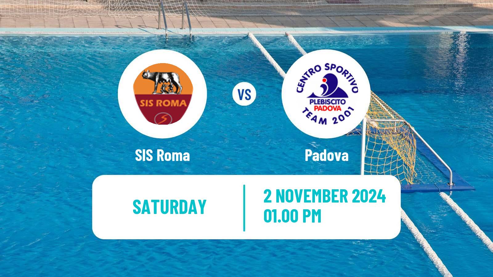 Water polo Italian A1 Water Polo Women SIS Roma - Padova