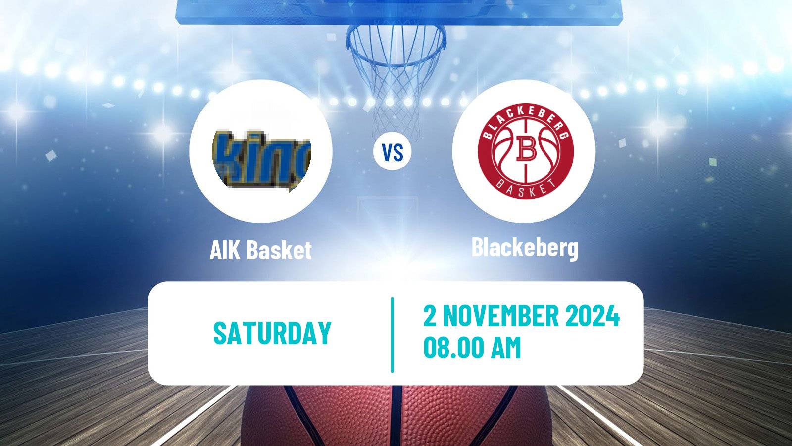 Basketball Swedish Superettan Basketball AIK Basket - Blackeberg