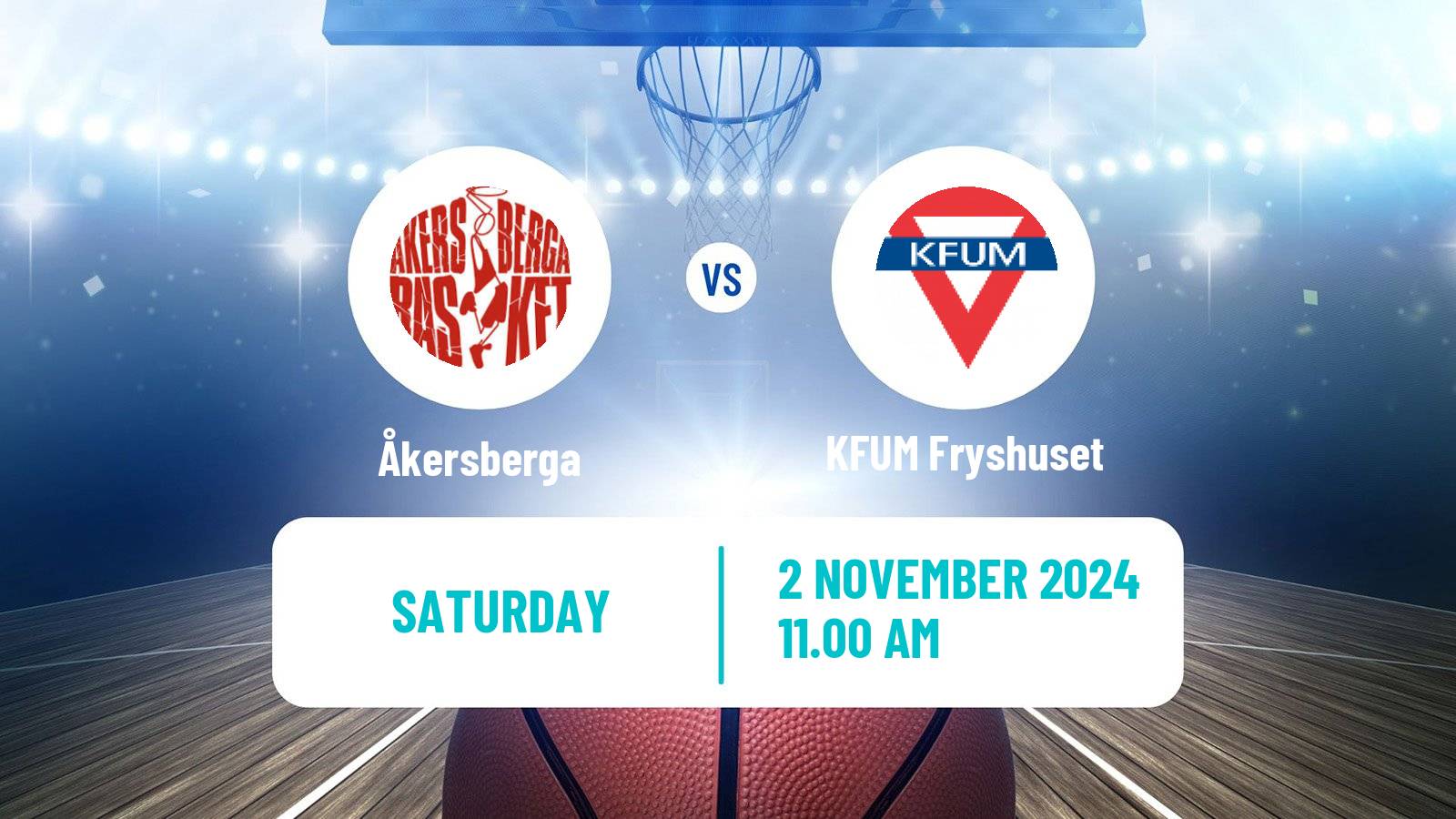 Basketball Swedish Superettan Basketball Åkersberga - KFUM Fryshuset