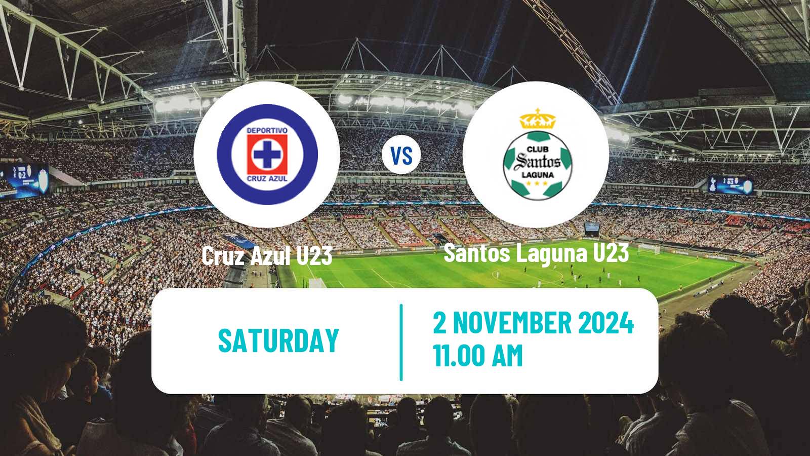 Soccer Mexican Liga MX U23 Cruz Azul U23 - Santos Laguna U23