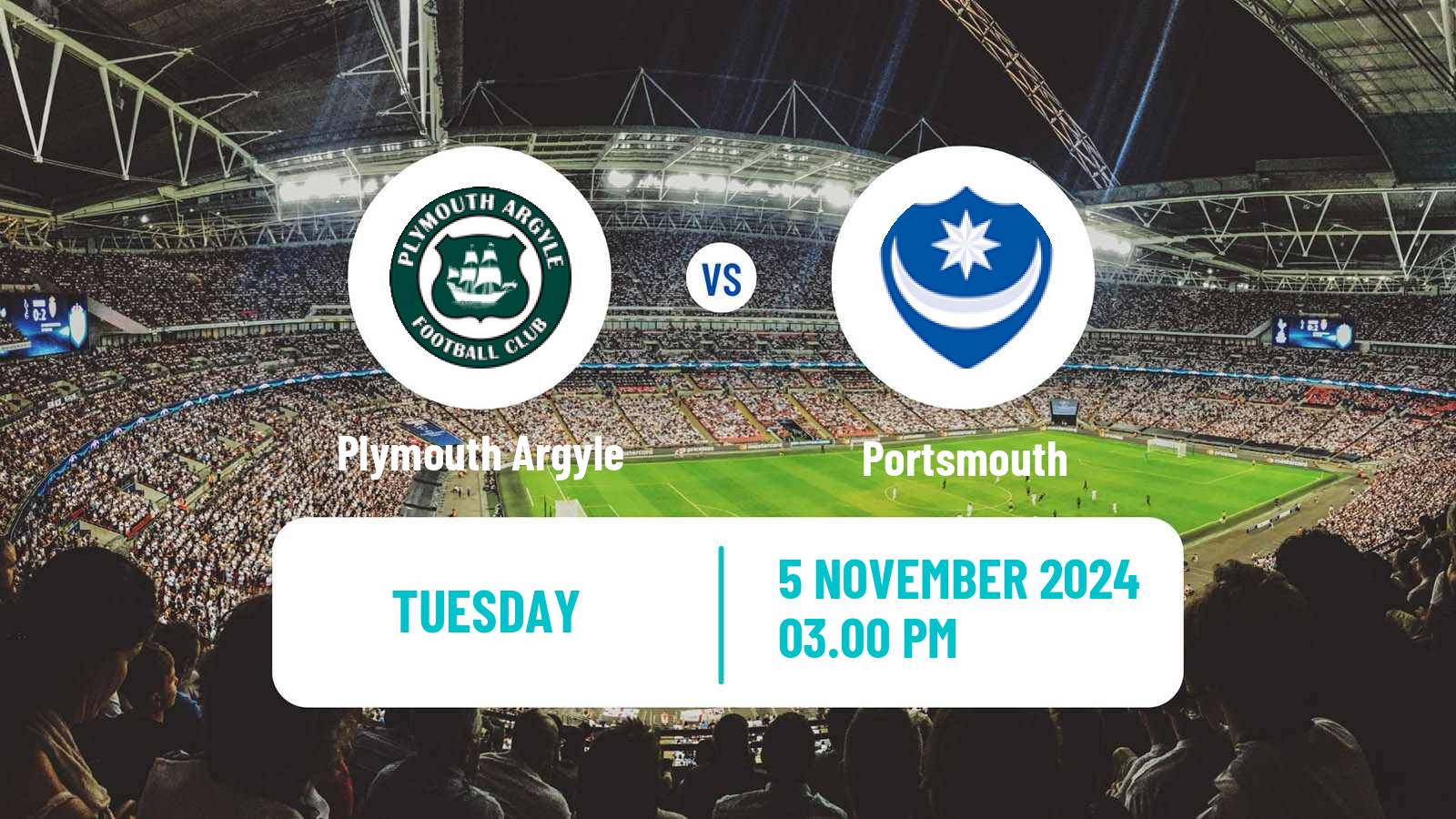 Soccer English League Championship Plymouth Argyle - Portsmouth