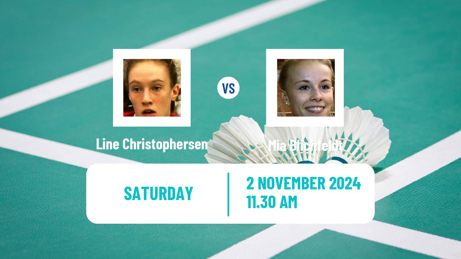 Badminton BWF World Tour Hylo Open Women Line Christophersen - Mia Blichfeldt