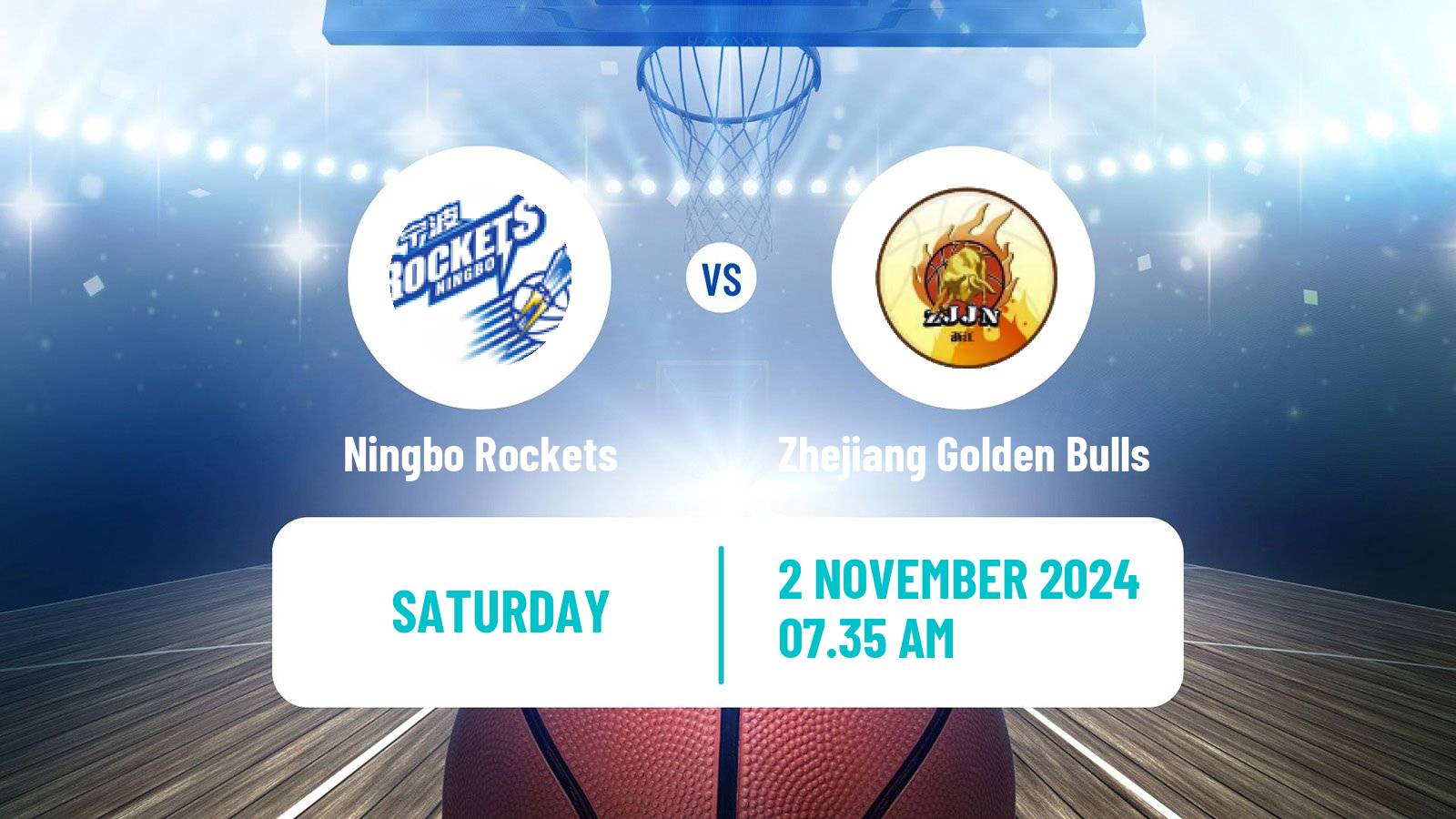 Basketball CBA Ningbo Rockets - Zhejiang Golden Bulls