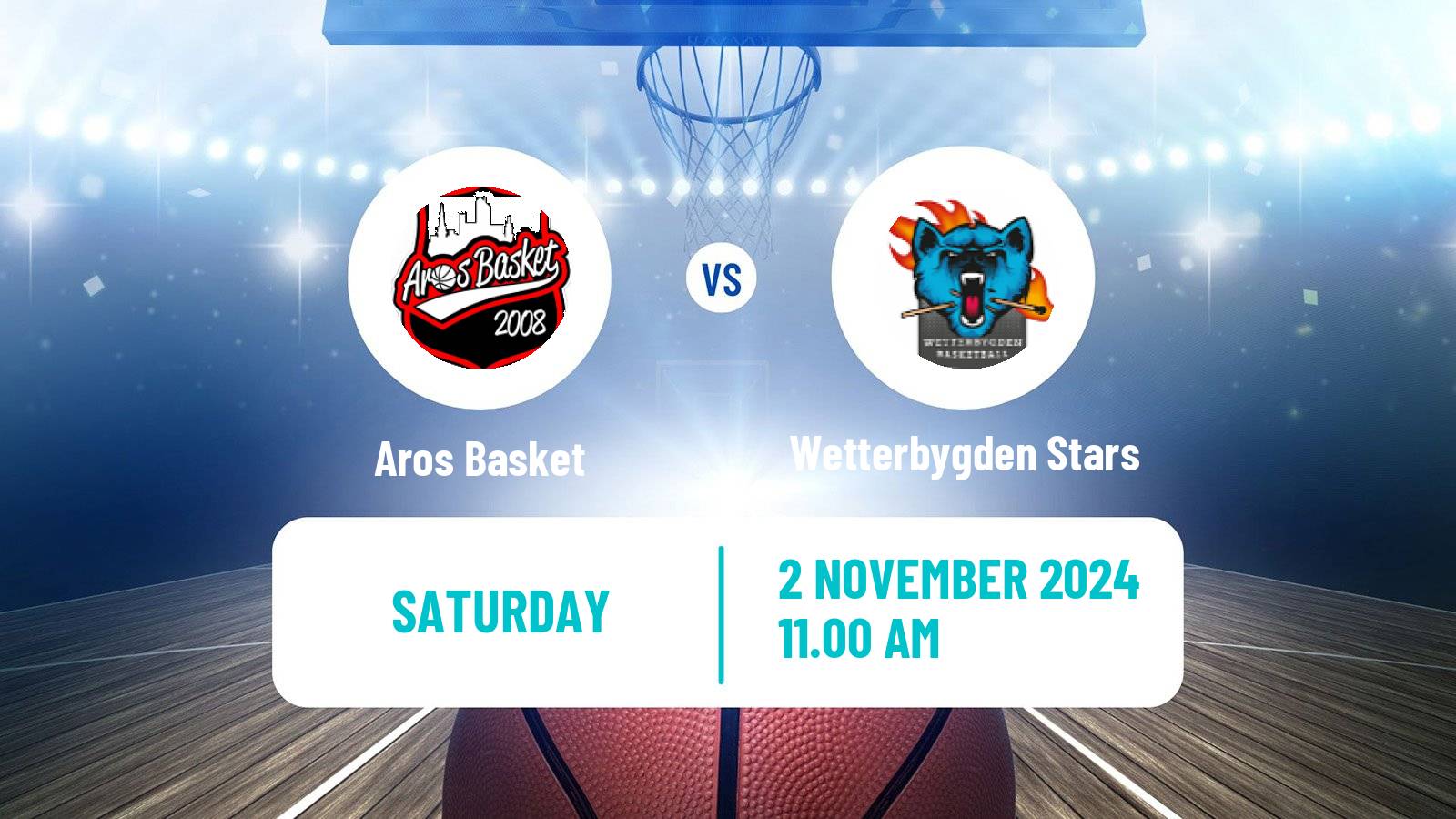 Basketball Swedish Superettan Basketball Aros Basket - Wetterbygden Stars