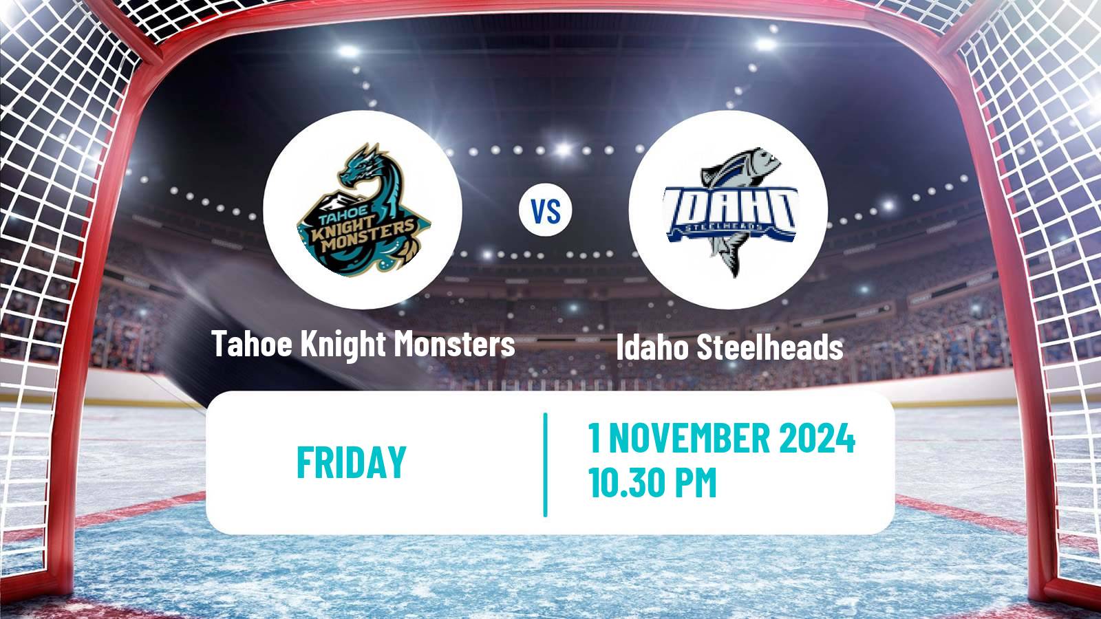 Hockey ECHL Tahoe Knight Monsters - Idaho Steelheads