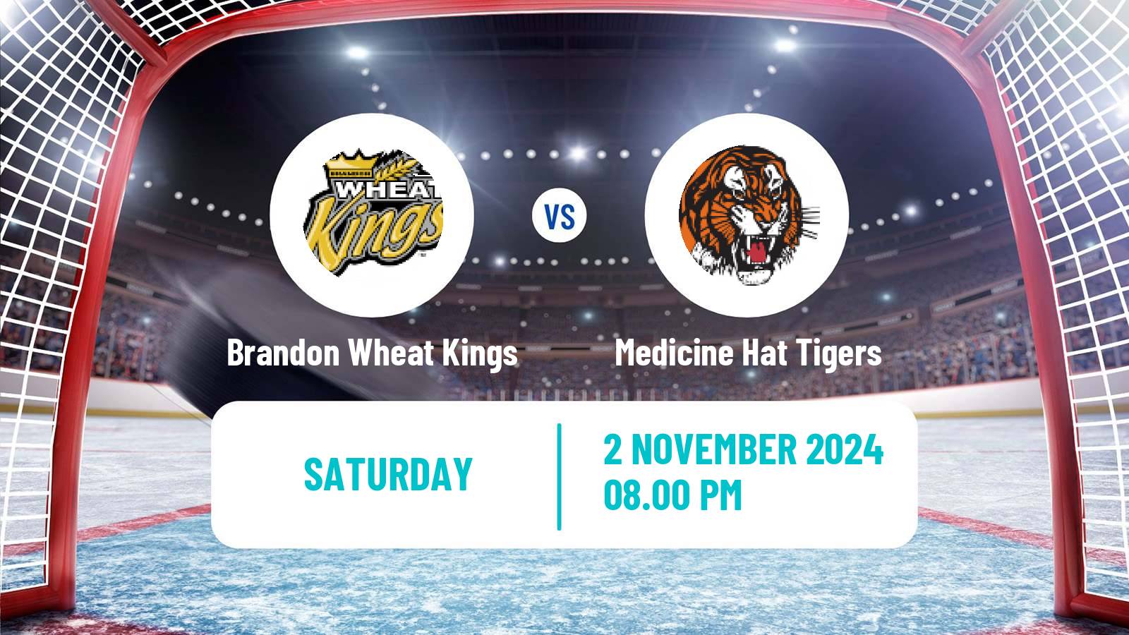 Hockey WHL Brandon Wheat Kings - Medicine Hat Tigers