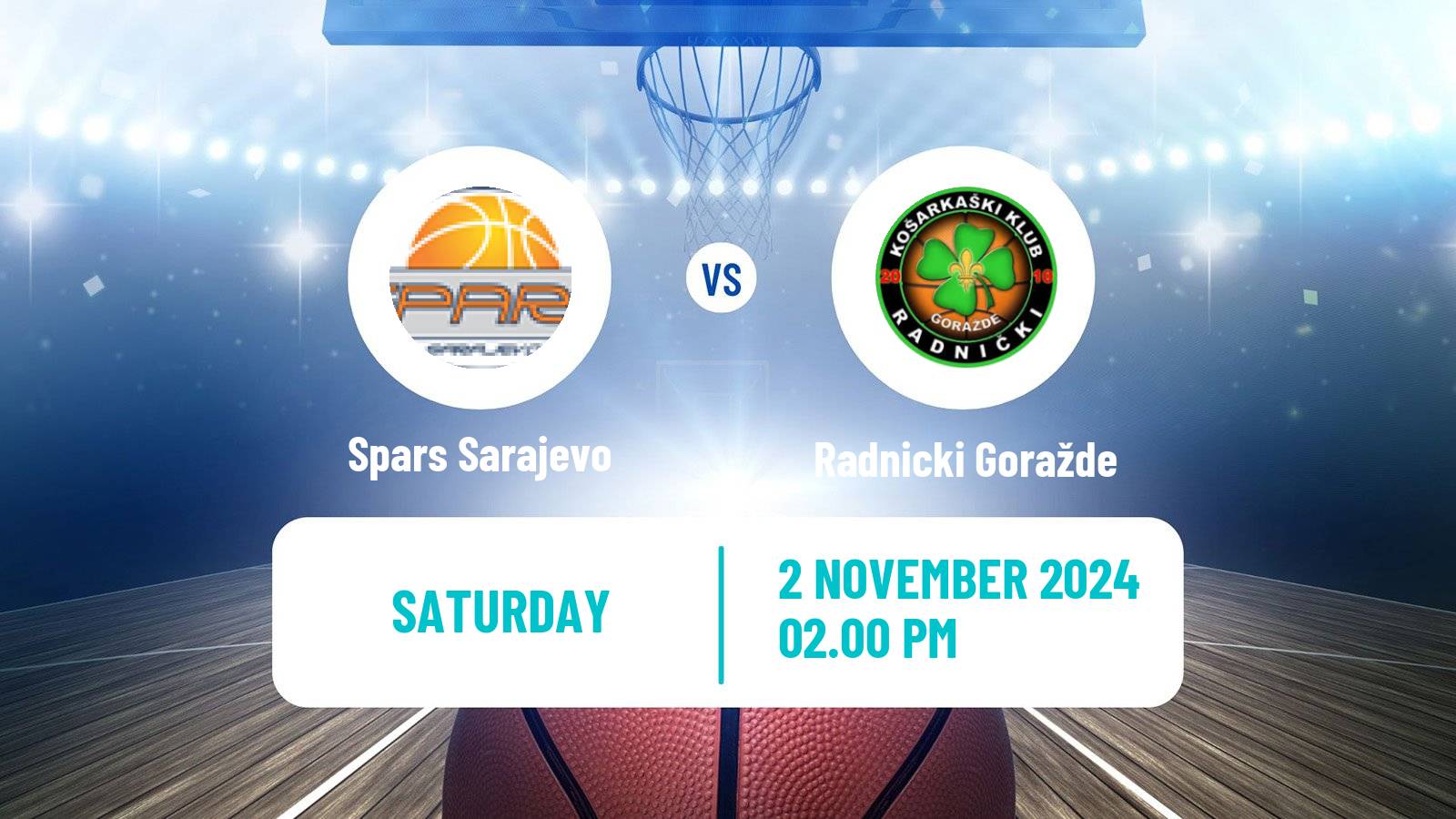 Basketball Bosnian Prvenstvo Basketball Spars Sarajevo - Radnicki Goražde