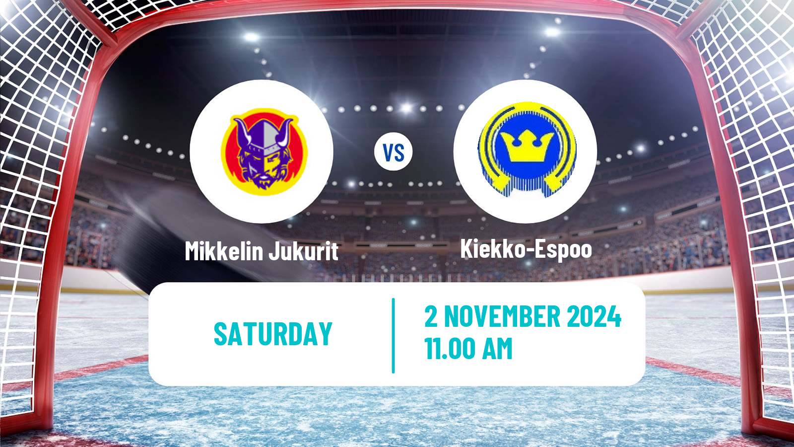 Hockey Finnish SM-liiga Mikkelin Jukurit - Kiekko-Espoo