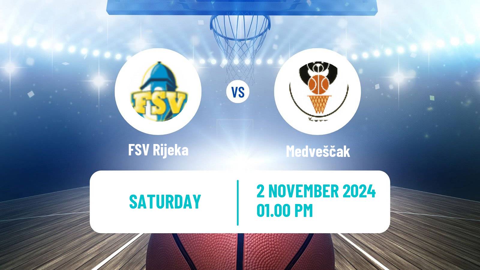 Basketball Croatian Premijer Liga Basketball Women FSV Rijeka - Medveščak