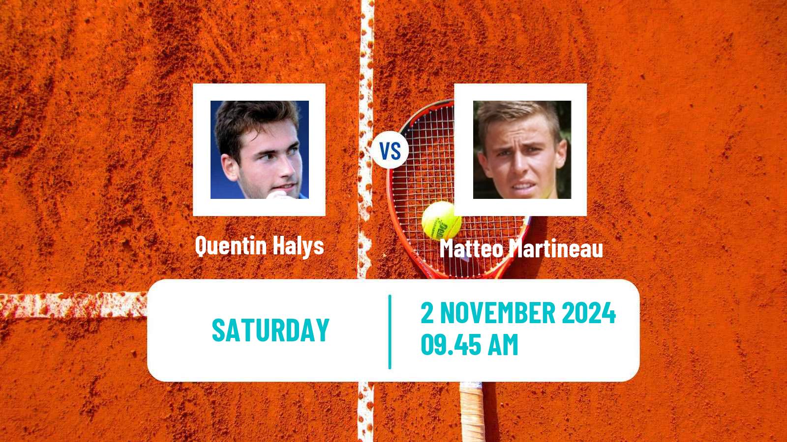 Tennis ATP Metz Quentin Halys - Matteo Martineau