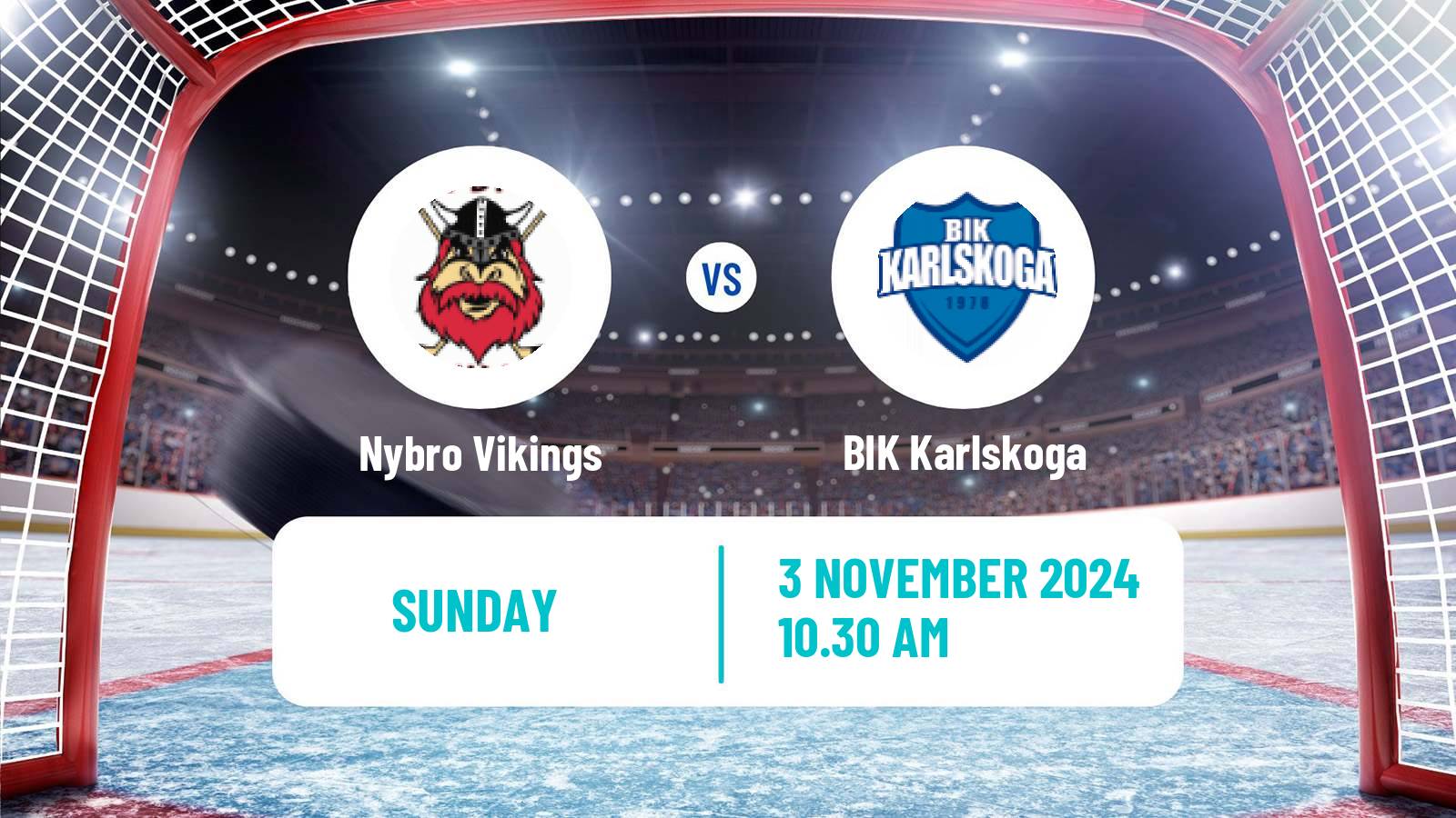 Hockey Swedish Hockey Allsvenskan Nybro Vikings - BIK Karlskoga