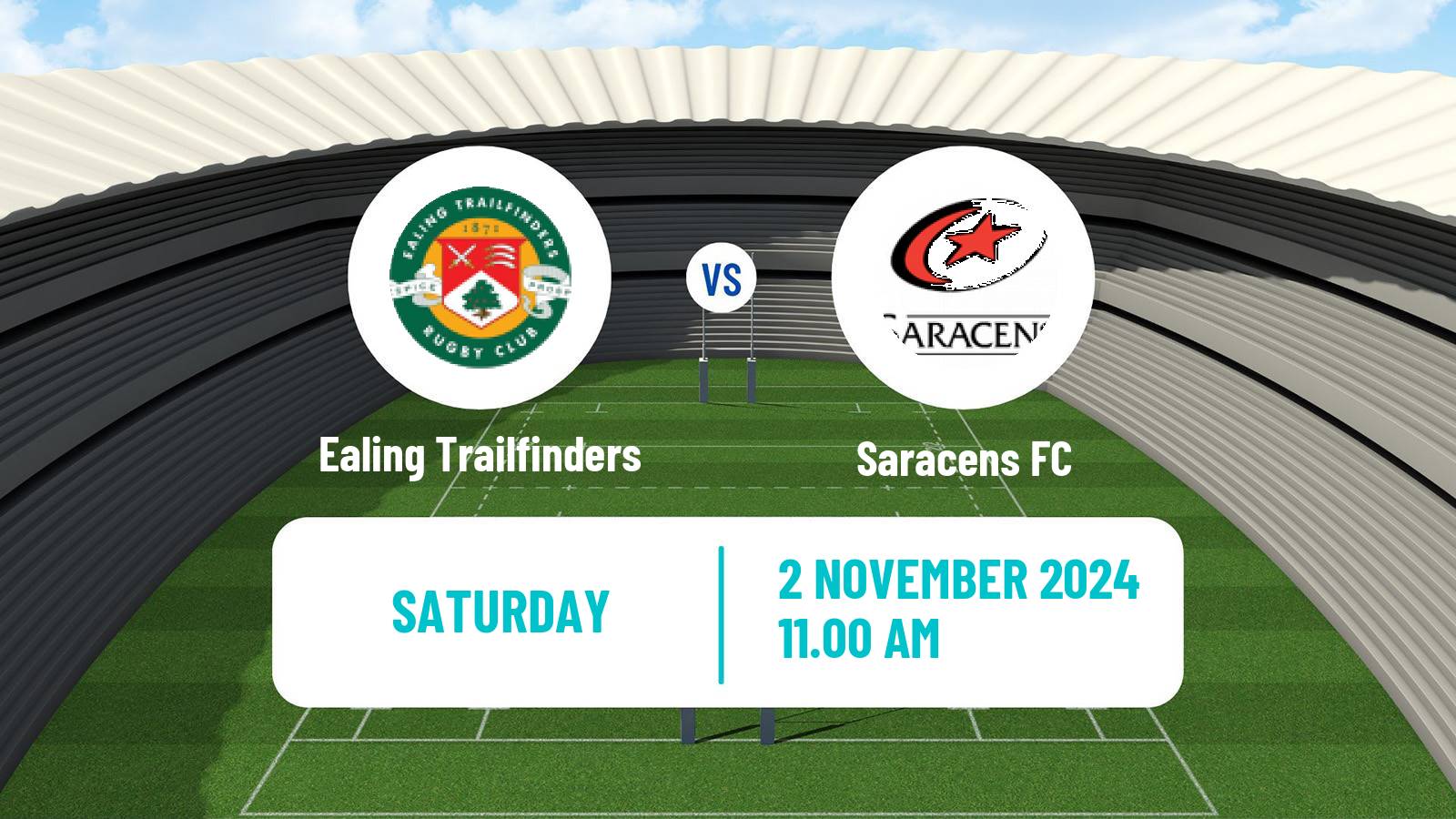 Rugby union English Premiership Rugby Cup Ealing Trailfinders - Saracens