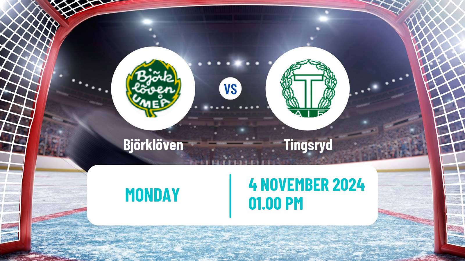 Hockey Swedish Hockey Allsvenskan Björklöven - Tingsryd