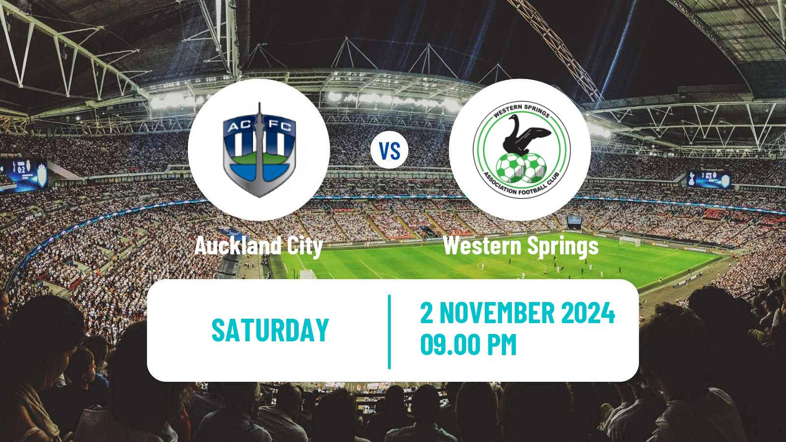 Soccer New Zealand National League Auckland City - Western Springs