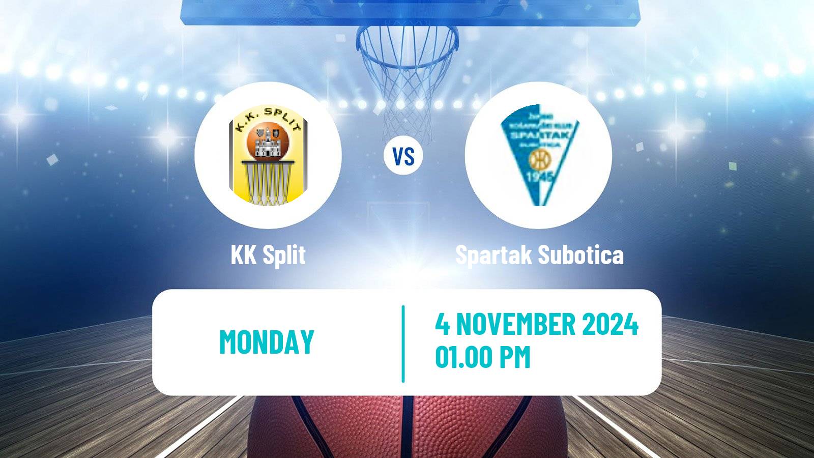 Basketball Adriatic League KK Split - Spartak Subotica