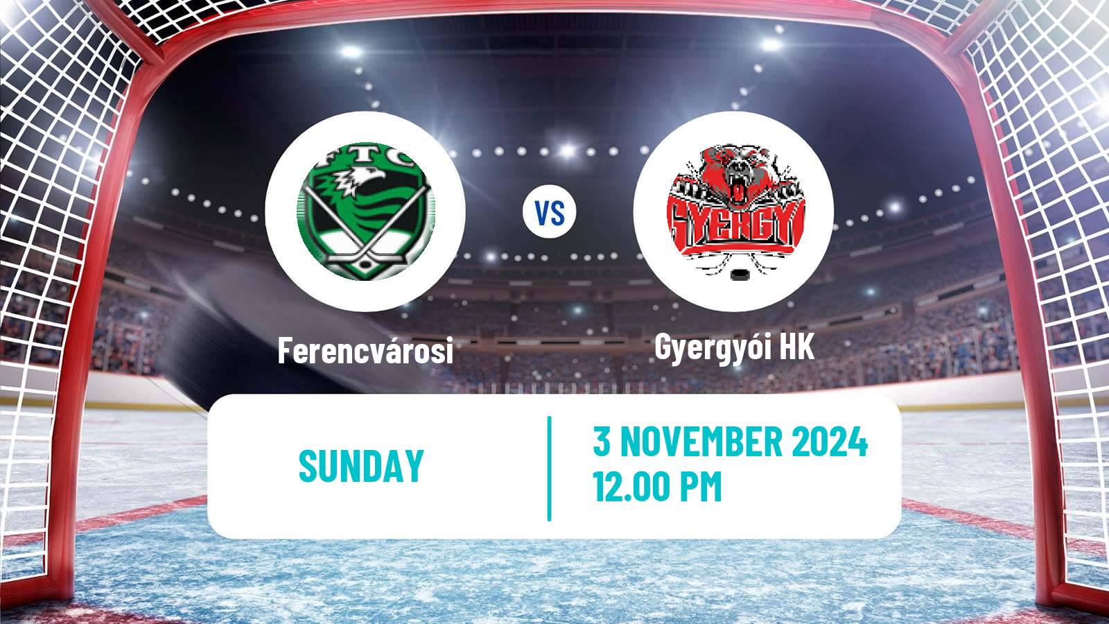 Hockey Hungarian Erste Liga Hockey Ferencvárosi - Gyergyói