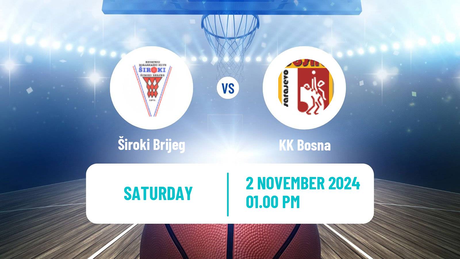 Basketball Bosnian Prvenstvo Basketball Široki Brijeg - Bosna