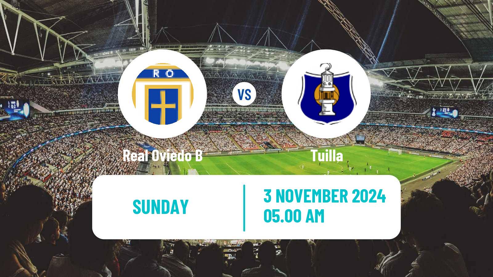 Soccer Spanish Tercera RFEF - Group 2 Real Oviedo B - Tuilla