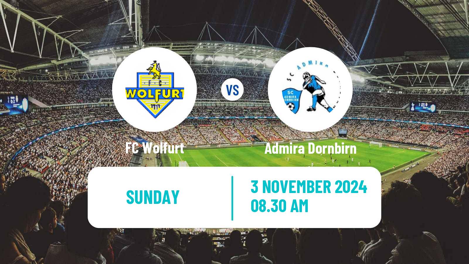 Soccer Austrian Landesliga Vorarlberg Wolfurt - Admira Dornbirn