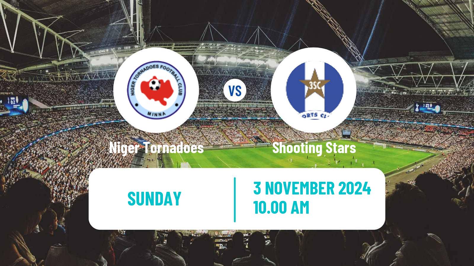 Soccer Nigerian Premier League Niger Tornadoes - Shooting Stars