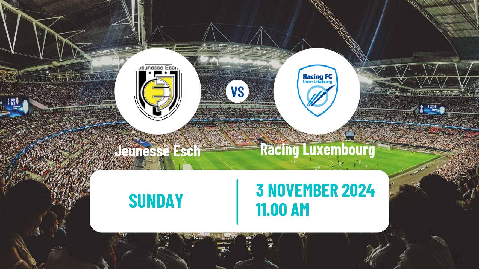 Soccer Luxembourg National Division Jeunesse Esch - Racing Luxembourg