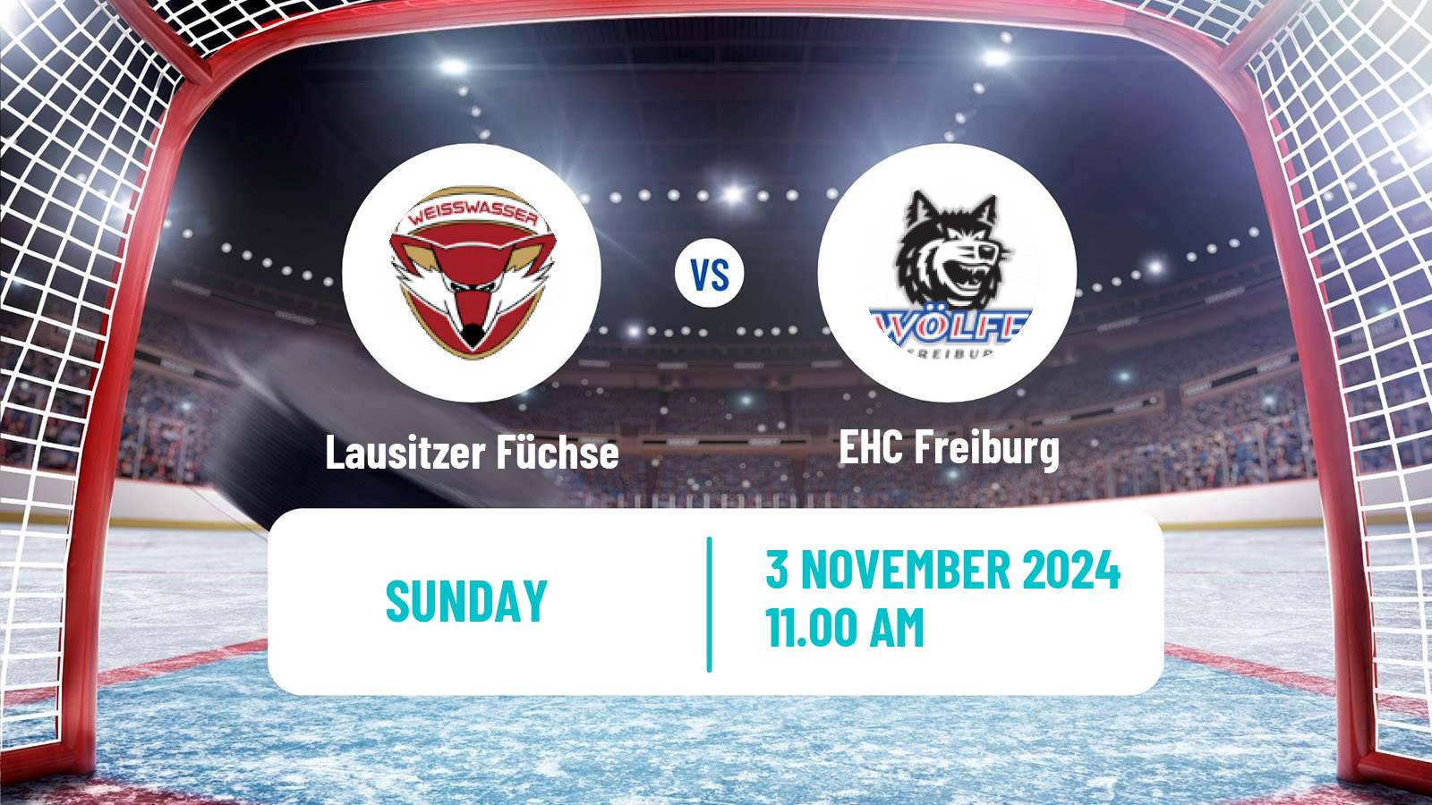 Hockey German DEL2 Lausitzer Füchse - EHC Freiburg