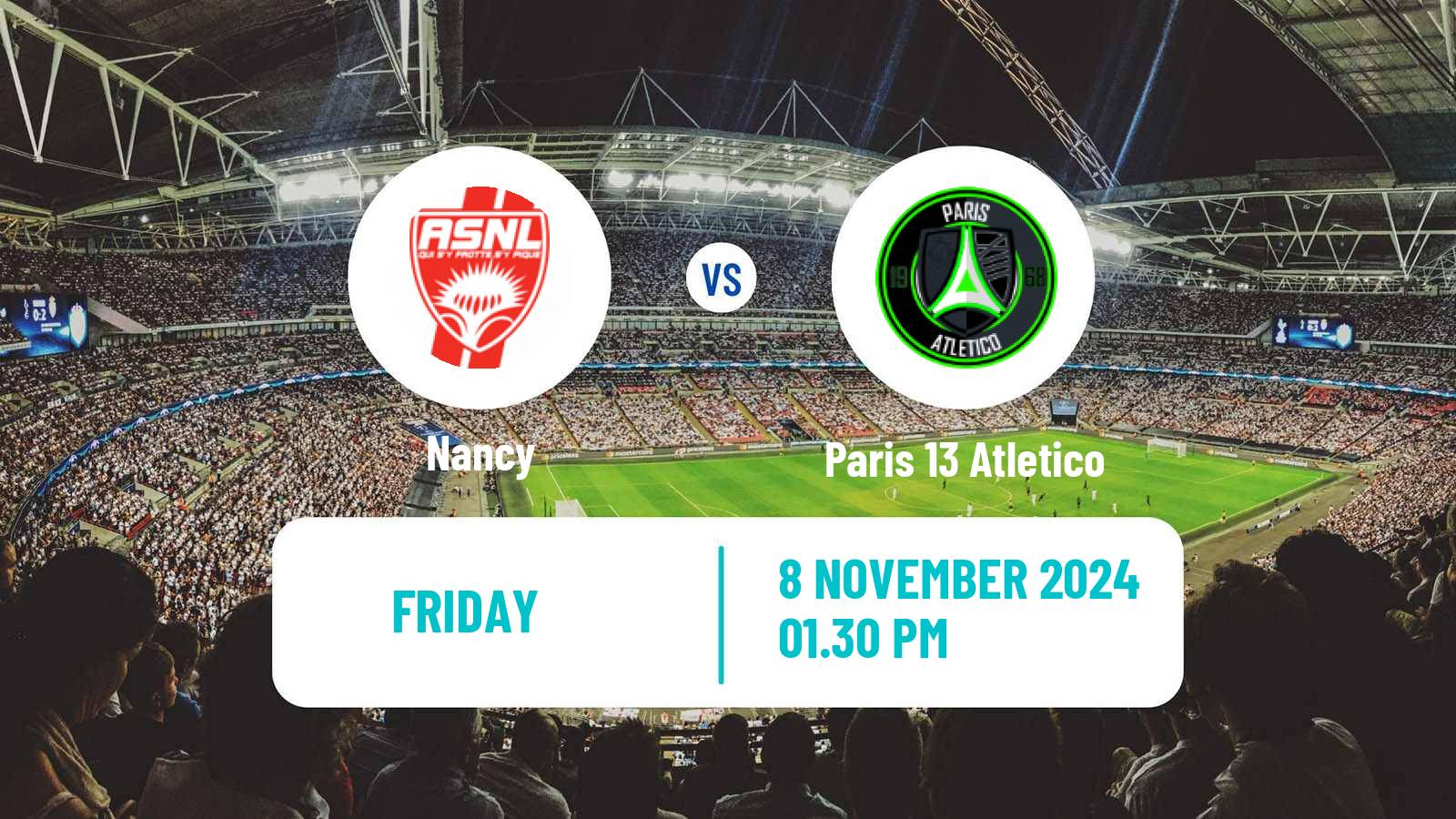 Soccer French National League Nancy - Paris 13 Atletico