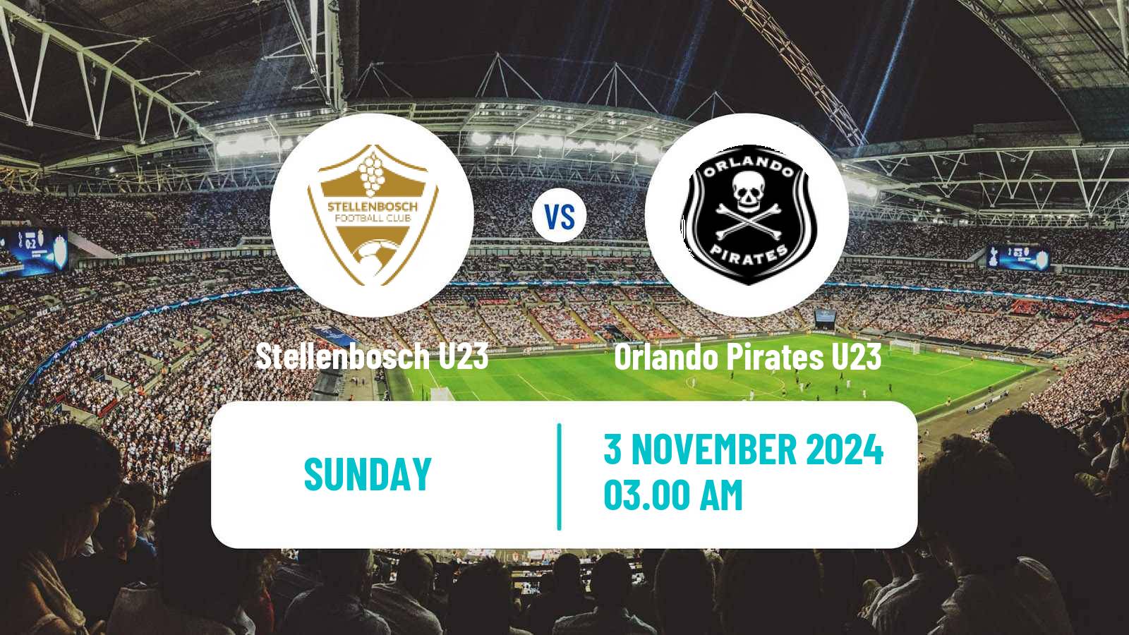 Soccer South African Diski Challenge Stellenbosch U23 - Orlando Pirates U23