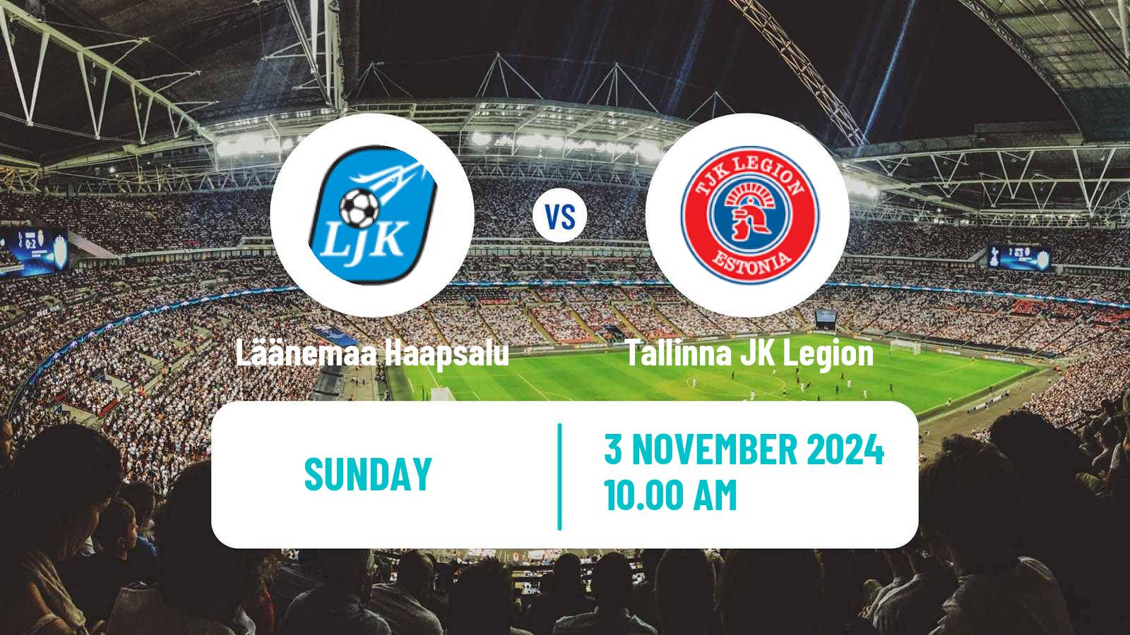 Soccer Estonian Esiliiga B Läänemaa Haapsalu - Tallinna JK Legion