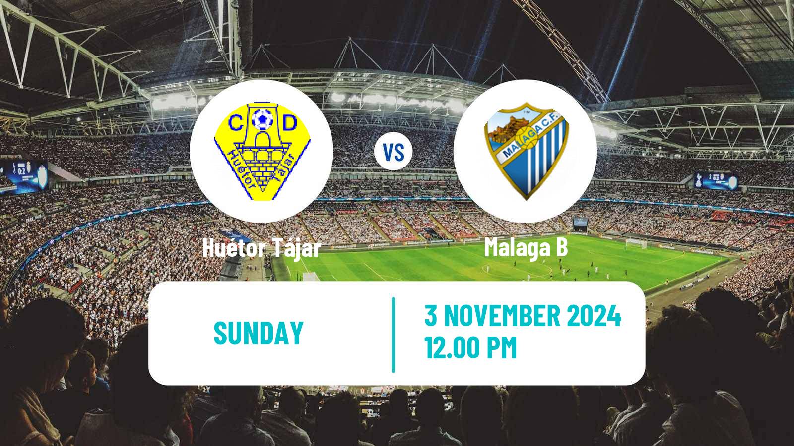 Soccer Spanish Tercera RFEF - Group 9 Huétor Tájar - Malaga B