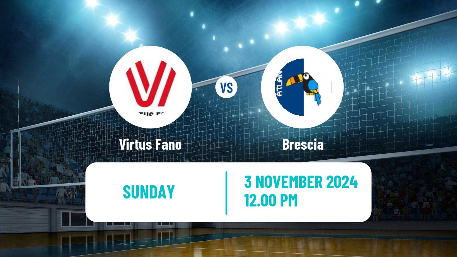 Volleyball Italian Serie A2 Volleyball Virtus Fano - Brescia