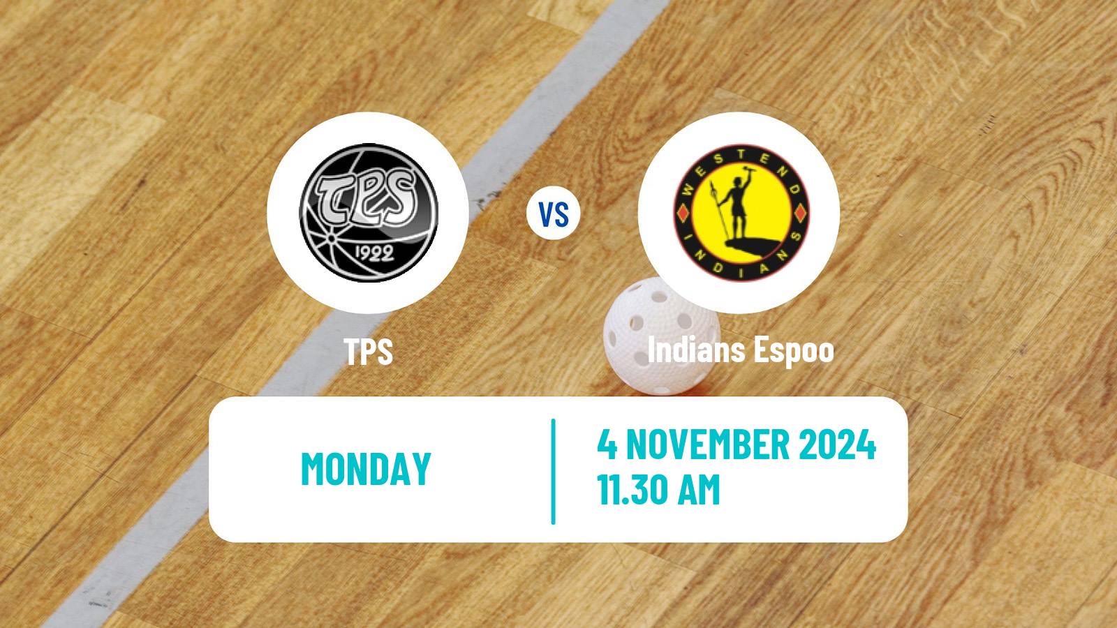 Floorball Finnish F-Liiga TPS - Indians Espoo