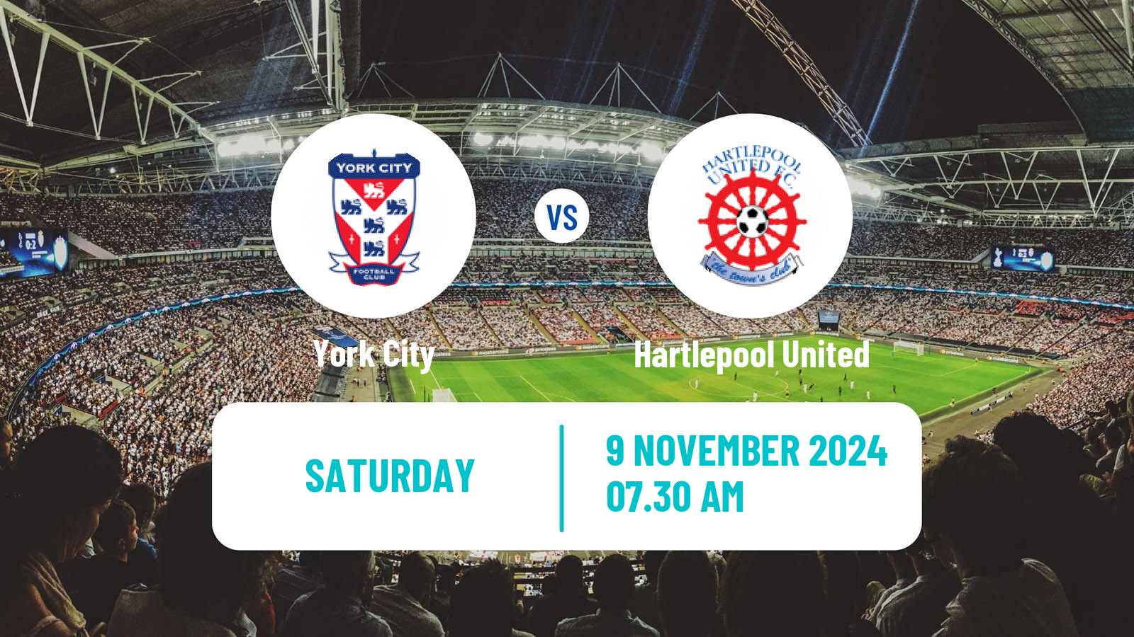 Soccer English National League York City - Hartlepool United