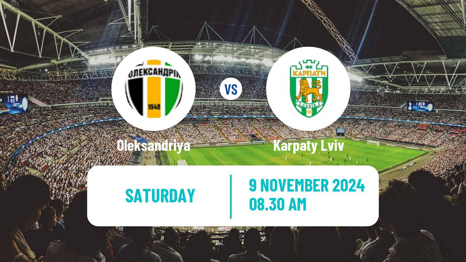 Soccer Ukrainian Premier League Oleksandriya - Karpaty Lviv