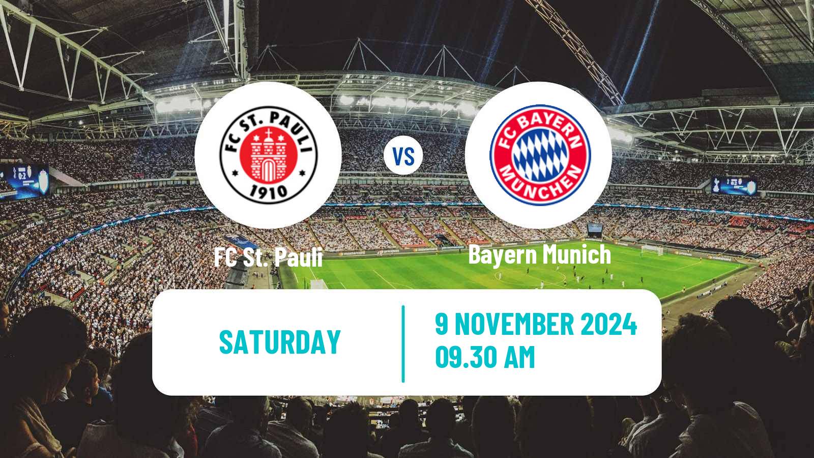 Soccer German Bundesliga St. Pauli - Bayern Munich