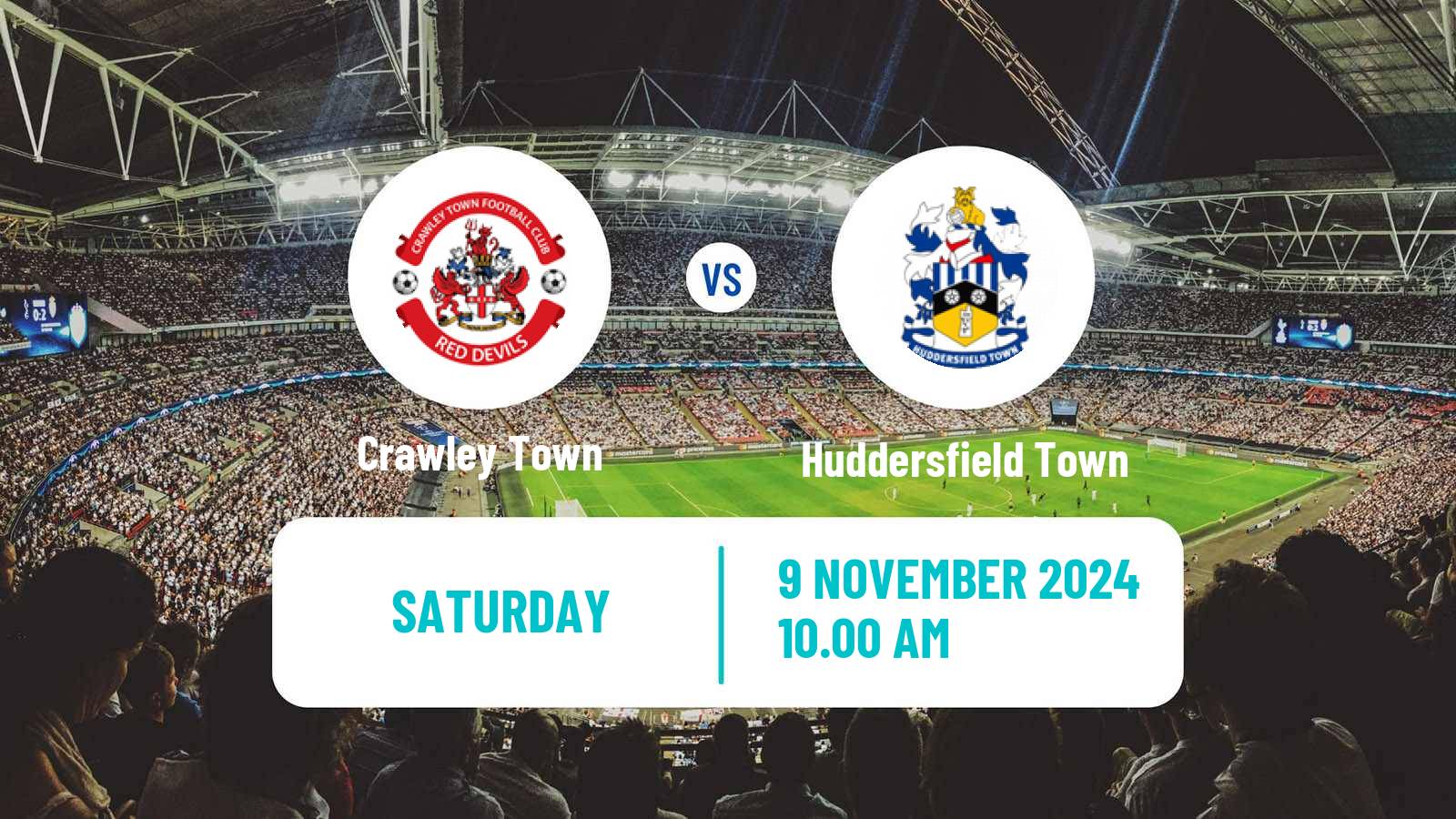 Soccer English League One Crawley Town - Huddersfield Town