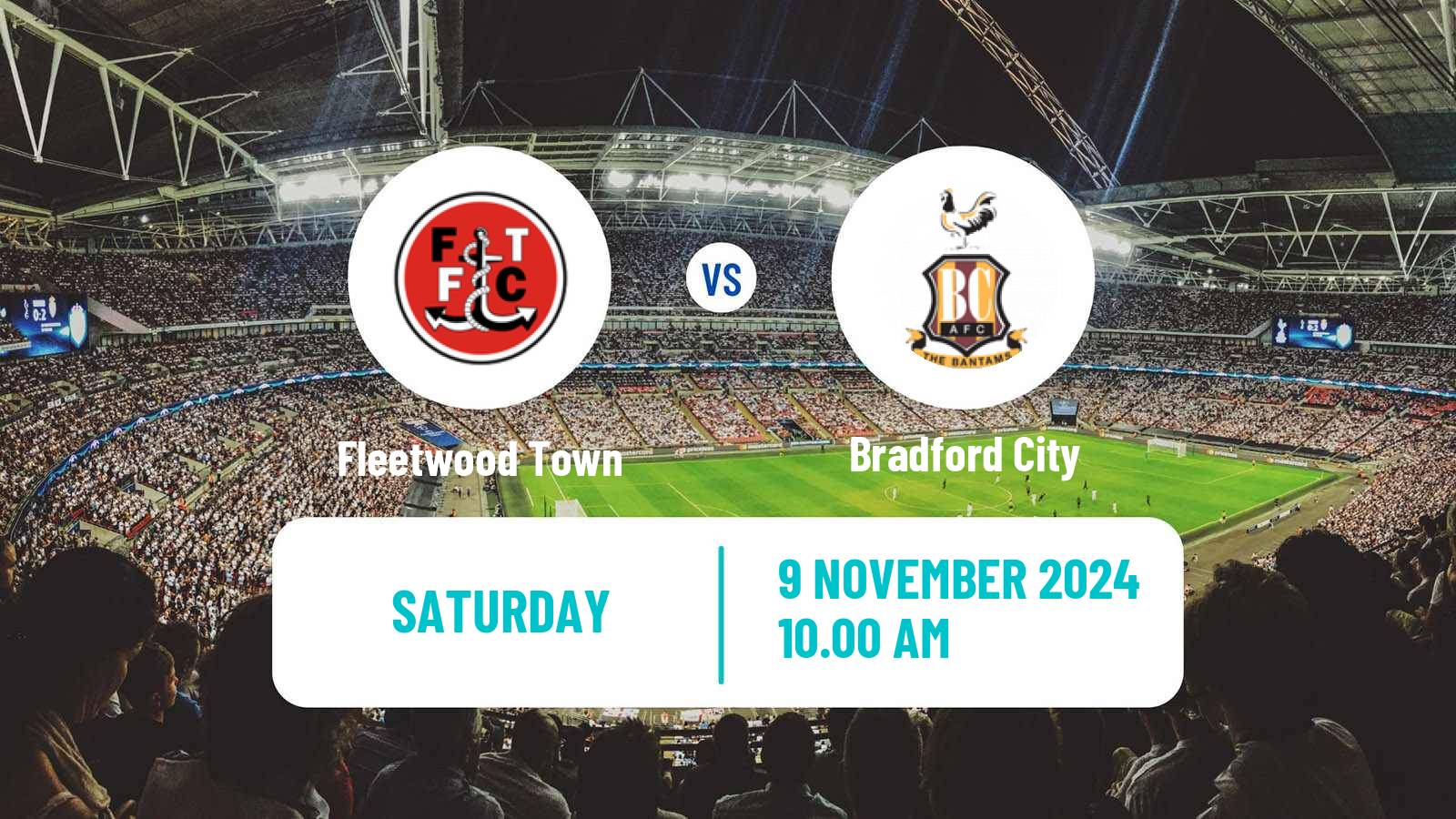 Soccer English League Two Fleetwood Town - Bradford City