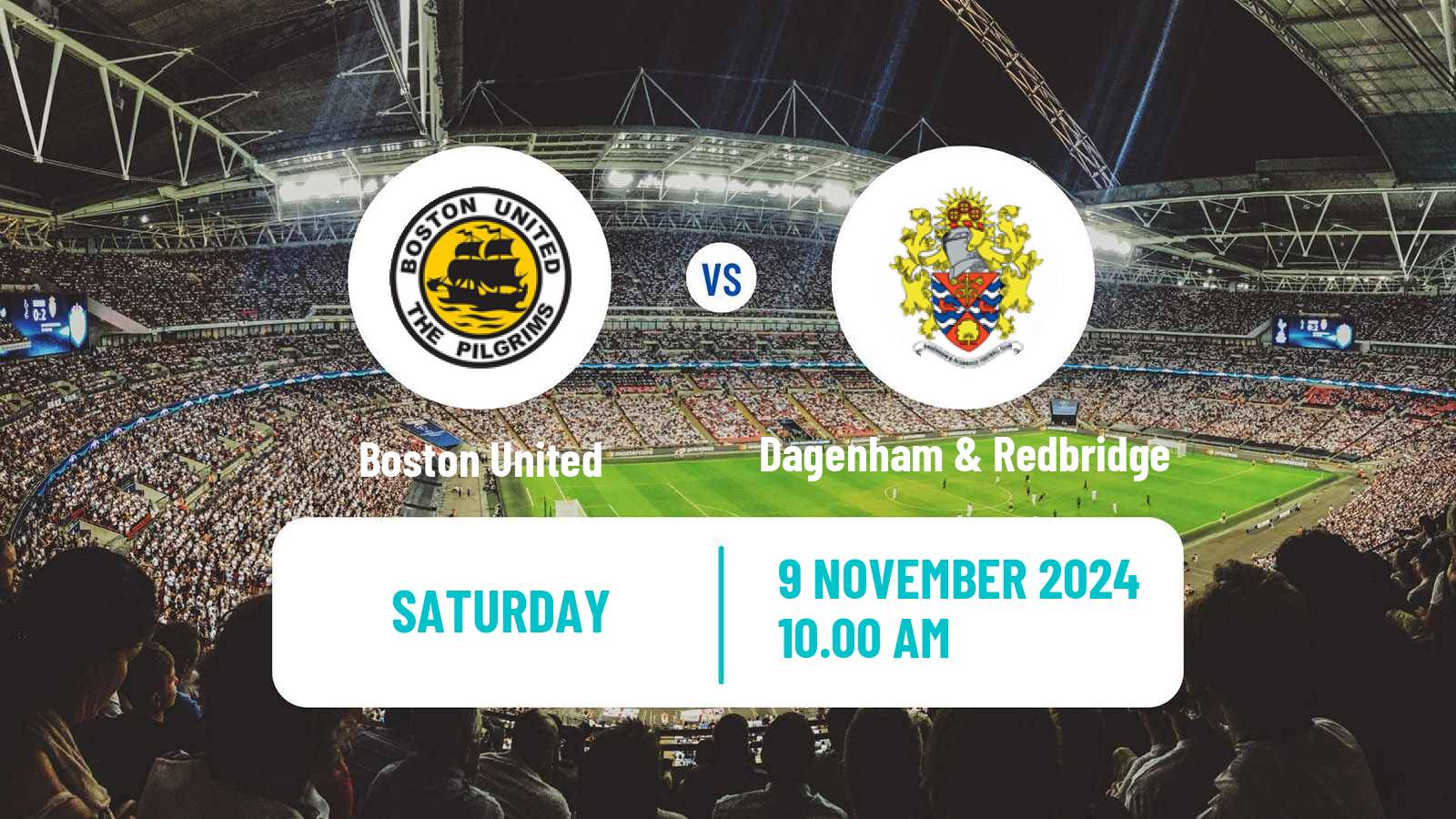 Soccer English National League Boston United - Dagenham & Redbridge