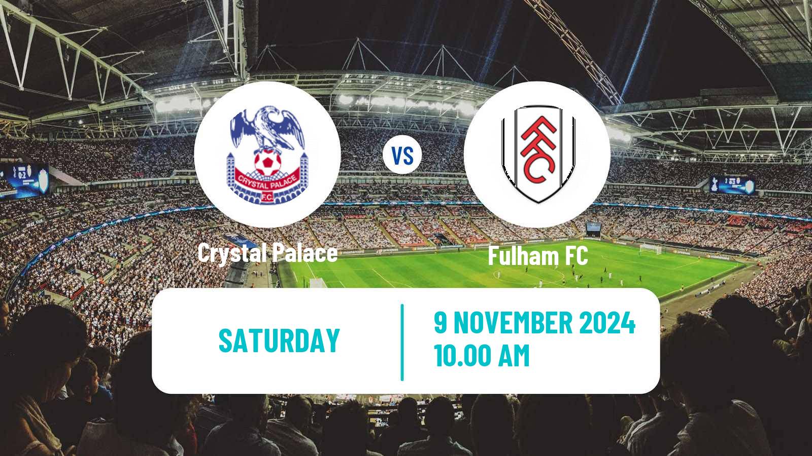 Soccer English Premier League Crystal Palace - Fulham