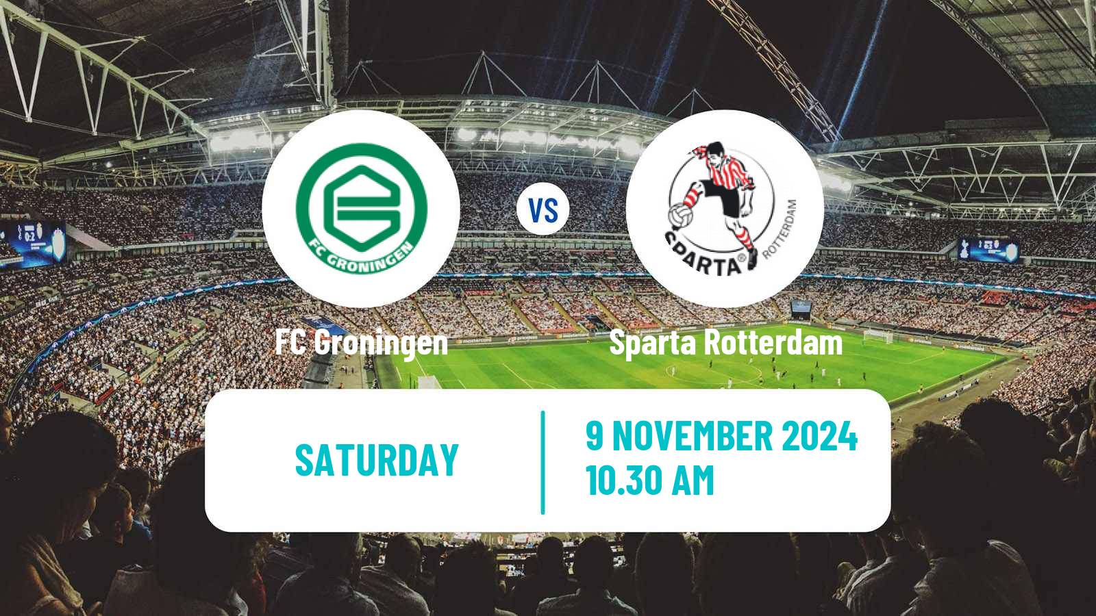 Soccer Dutch Eredivisie Groningen - Sparta Rotterdam