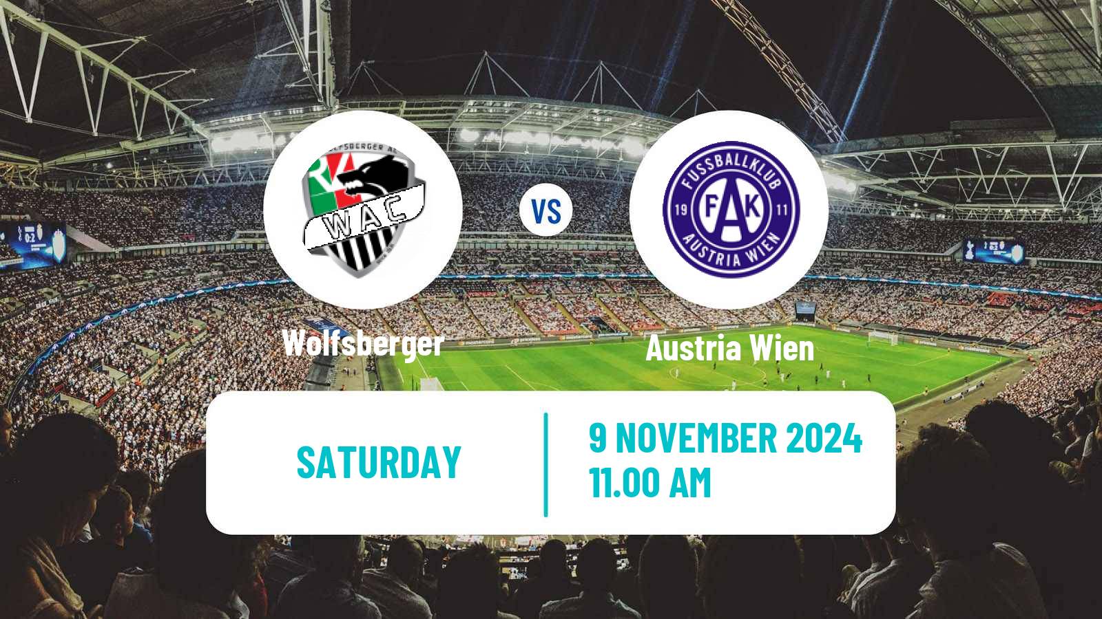 Soccer Austrian Bundesliga Wolfsberger - Austria Wien