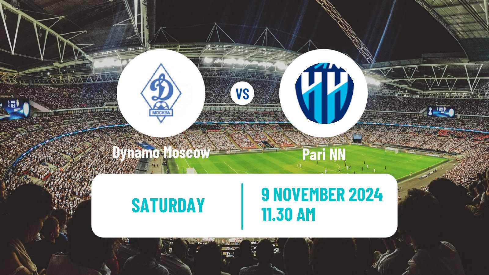 Soccer Russian Premier League Dynamo Moscow - Pari NN