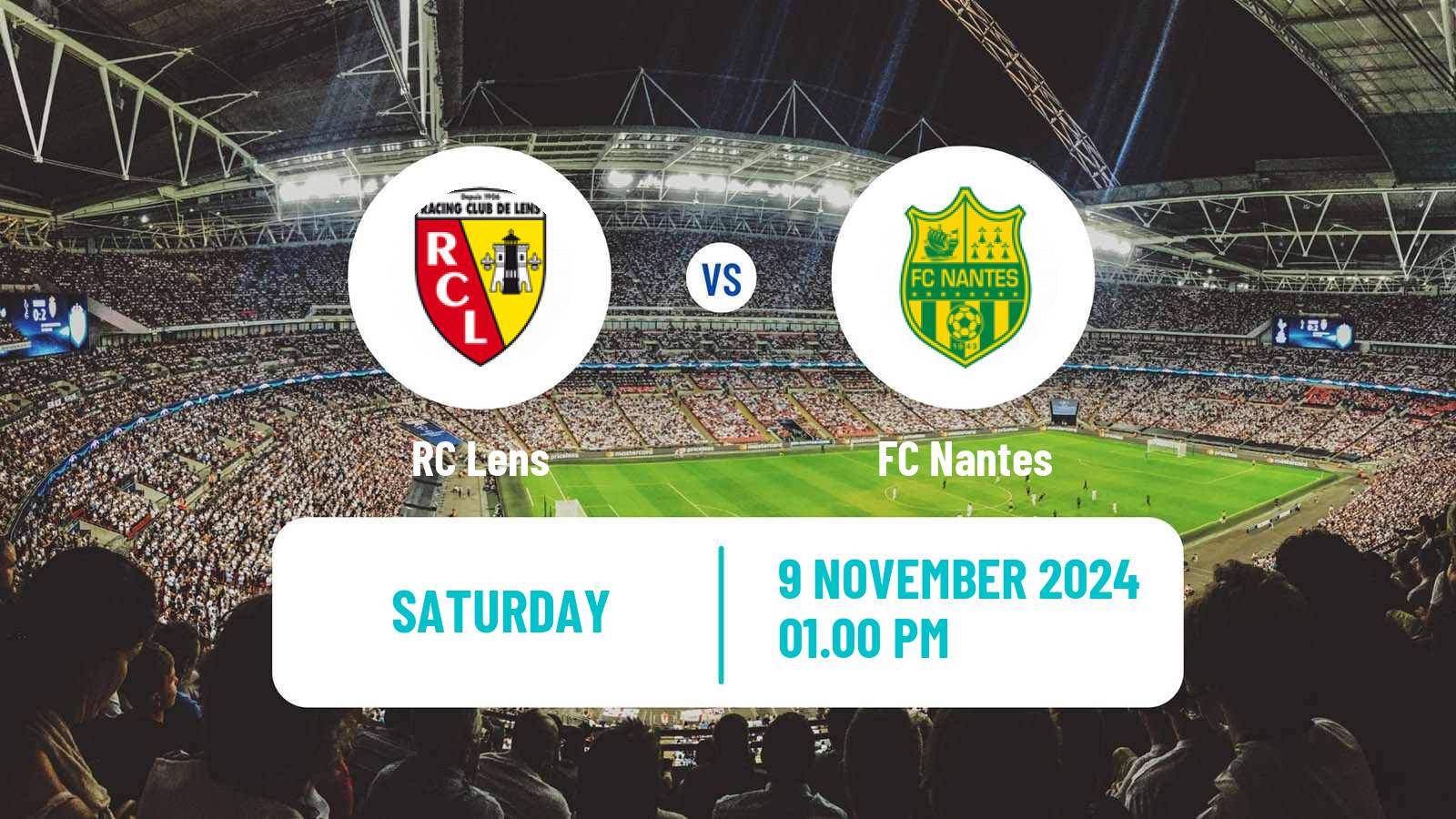 Soccer French Ligue 1 Lens - Nantes