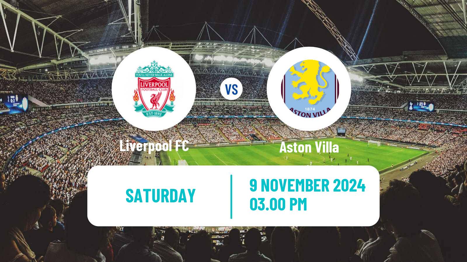 Soccer English Premier League Liverpool - Aston Villa