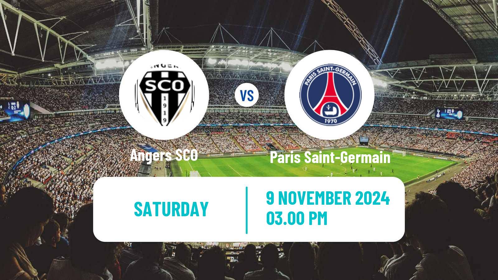 Soccer French Ligue 1 Angers - Paris Saint-Germain